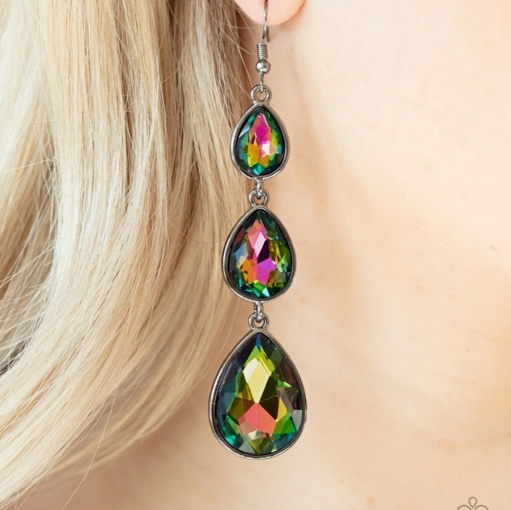 Papparazi Oil Spill Metro Momentum Multi Earrings